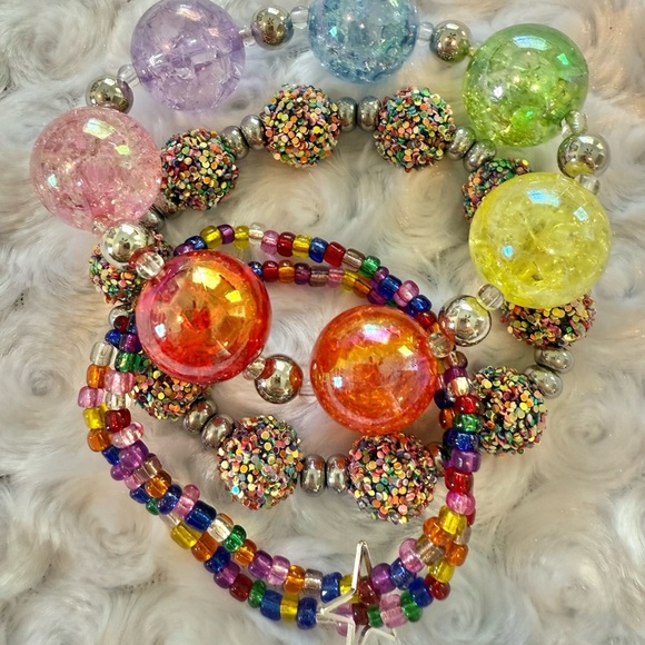 Colorful Beaded Bracelet Set - Picture 1 of 4
